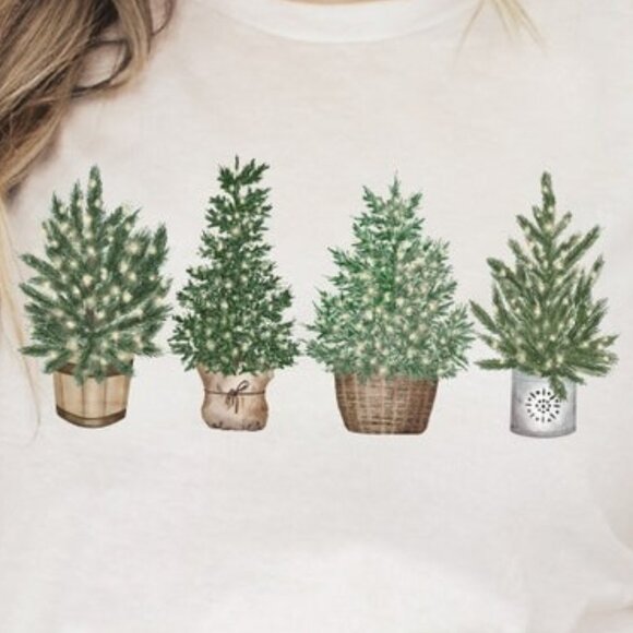 Christmas Tree Shirt, Festive Christmas Tree Shirt, Christmas Tree Lights Shirt - Picture 2 of 5
